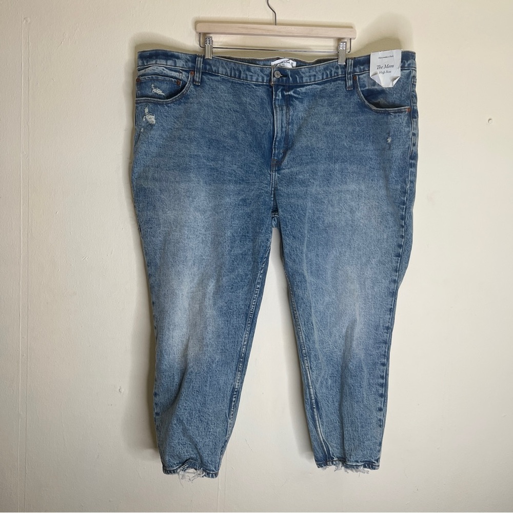 NEW Abercrombie & Fitch The Mom High Rise Jeans - Plus Size 37/24s